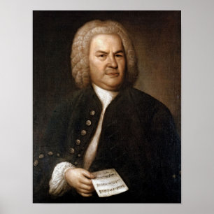 Johann Sebastian Bach Portrait Poster
