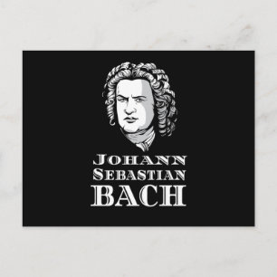 Johann Sebastian Bach Portrait Postkarte
