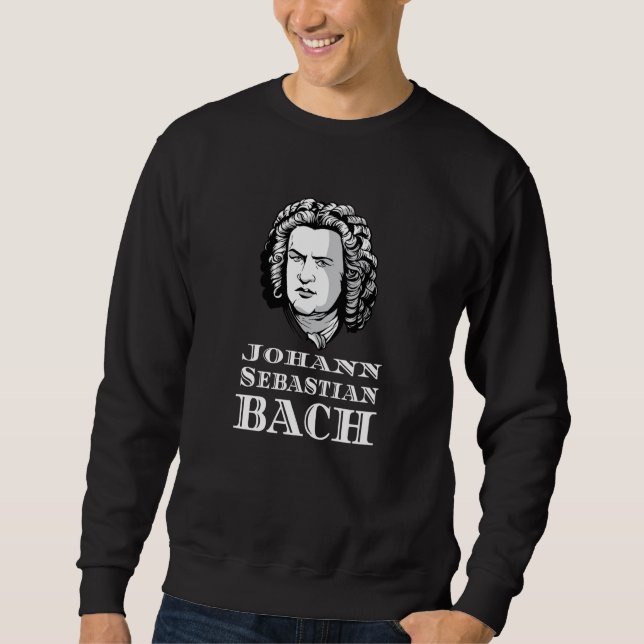 Johann Sebastian Bach Portrait Sweatshirt (Vorderseite)