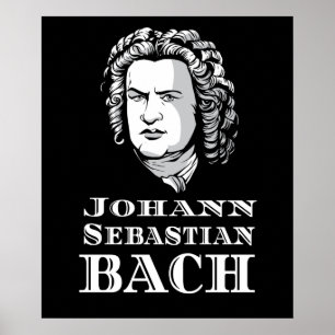 Johann Sebastian Bach Porträt Poster
