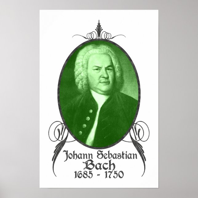 Johann Sebastian Bach Poster (Vorne)