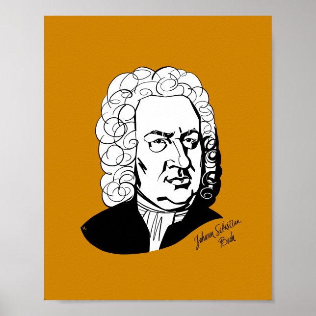 Johann Sebastian Bach Poster (Vorne)