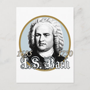 Johann Sebastian Bach Postkarte