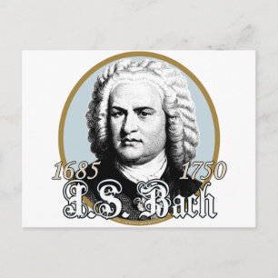 Johann Sebastian Bach Postkarte