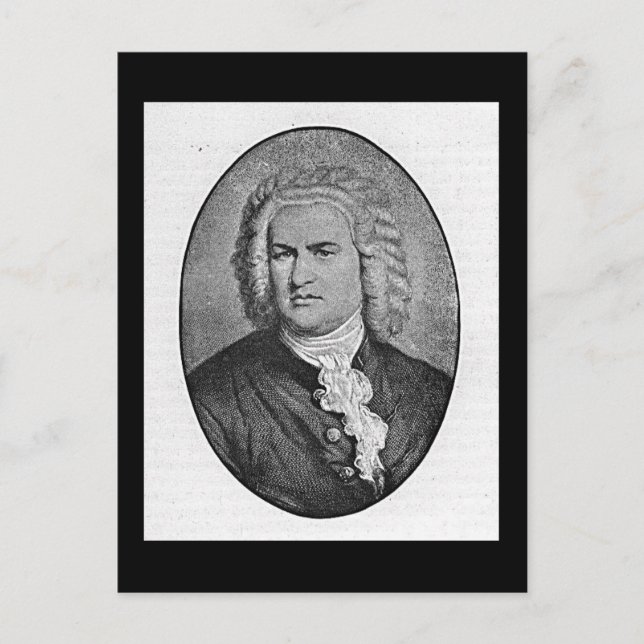 Johann Sebastian Bach Postkarte (Vorderseite)