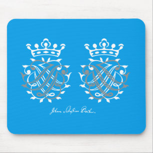 Johann Sebastian Bach Siegel JSB + BSJ Mousepad