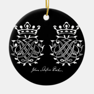 Johann Sebastian Bach Siegel Keramik Ornament