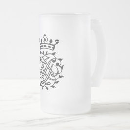 Johann Sebastian Bach Siegel Wappen Monogram Insig Mattglas Bierglas