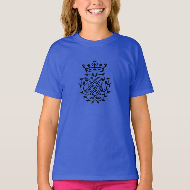 Johann Sebastian Bach Siegel Wappen Monogram Insig T-Shirt (Vorderseite)