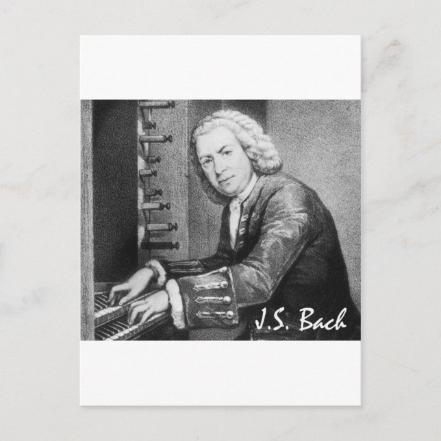 Johann Sebastian Bach Stuff Postkarte (Vorderseite)