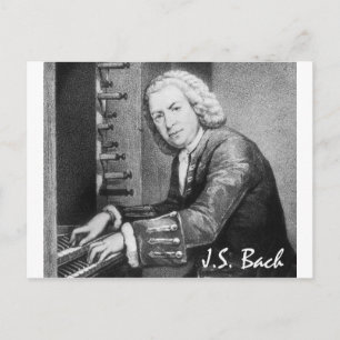 Johann Sebastian Bach Stuff Postkarte