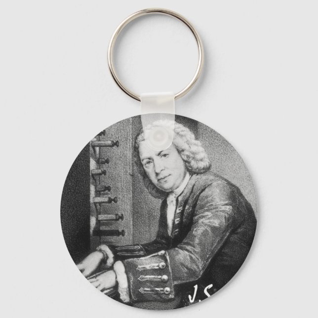 Johann Sebastian Bach Stuff Schlüsselanhänger (Vorderseite)