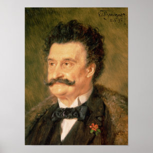 Johann Strauss, das jüngeres, 1895 Poster