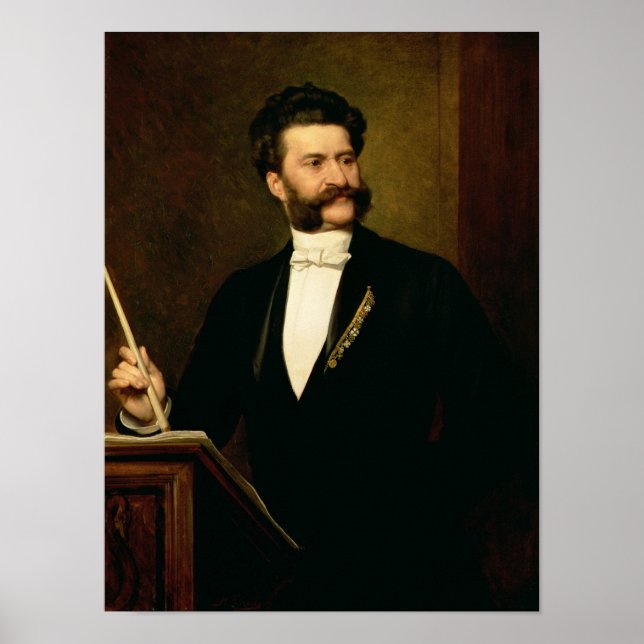 Johann Strauß der Jüngere, 1888 Poster (Vorne)