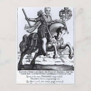 Johann Tserclaes, Graf von Tilly Postkarte