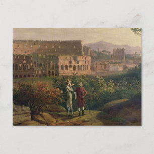 Johann Wolfgang von Goethe besucht Postkarte