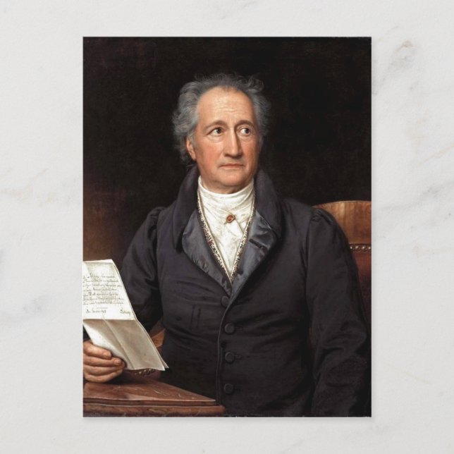 Johann Wolfgang von Goethe im 70. Lebensjahr, Gema Postkarte (Vorderseite)