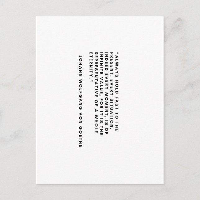 Johann Wolfgang Von Goethe Postcard Postkarte (Vorderseite)