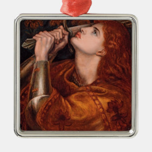 Johanna von Orléans (Porträt) (von Dante Gabriel R Ornament Aus Metall