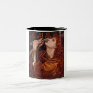 Johanna von Orléans (Porträt) (von Dante Gabriel R Zweifarbige Tasse