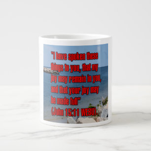 Johannes 15:11 WEBU Mug Jumbo-Tasse