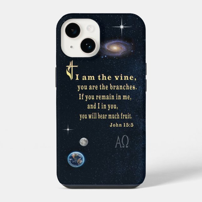 Johannes 15:5  iPhone hülle (Rückseite)