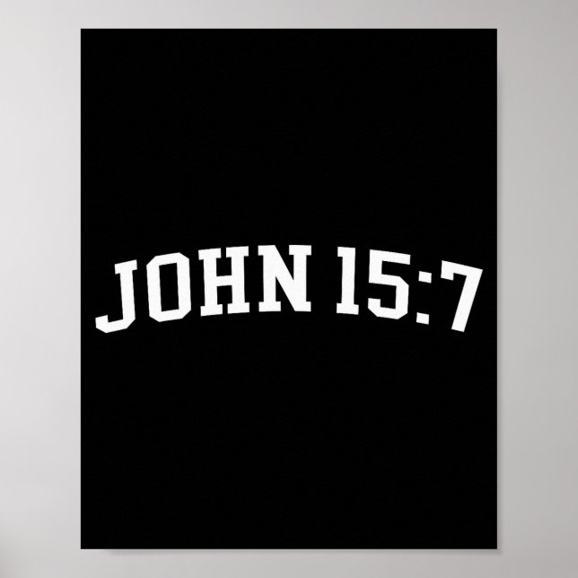 Johannes 15 7  poster (Vorne)