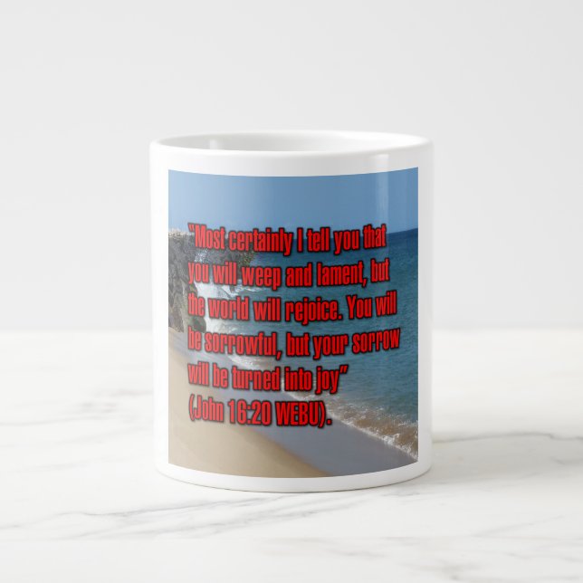 Johannes 16:20 WEBU Tasse (Vorderseite)
