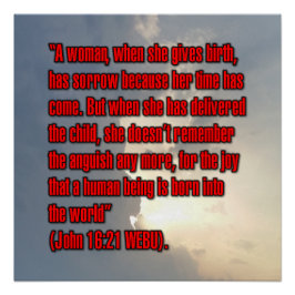 Johannes 16:21 WEBU Poster