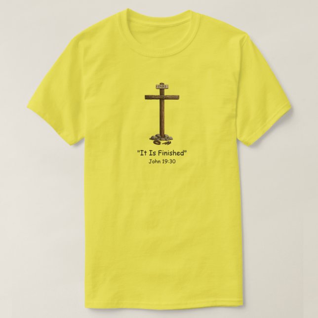 "Johannes 19:30" (1) T-Shirt (Design vorne)