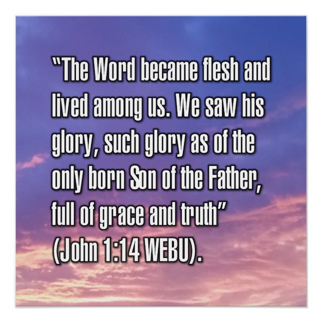 Johannes 1:14 WEBU Poster (Vorderseite)