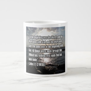 Johannes 1:1-3 WEBU Mug Jumbo-Tasse