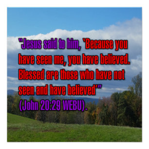 Johannes 20:29 WEBU Poster