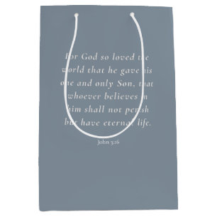 Johannes 3:16 Bibelvers Bild Mittlere Geschenktüte