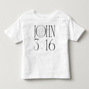 Johannes 3:16 Bibelvers Kleinkind T-shirt