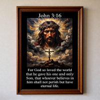 Johannes 3,16 Calvary Hill Jesus Dornenkrone