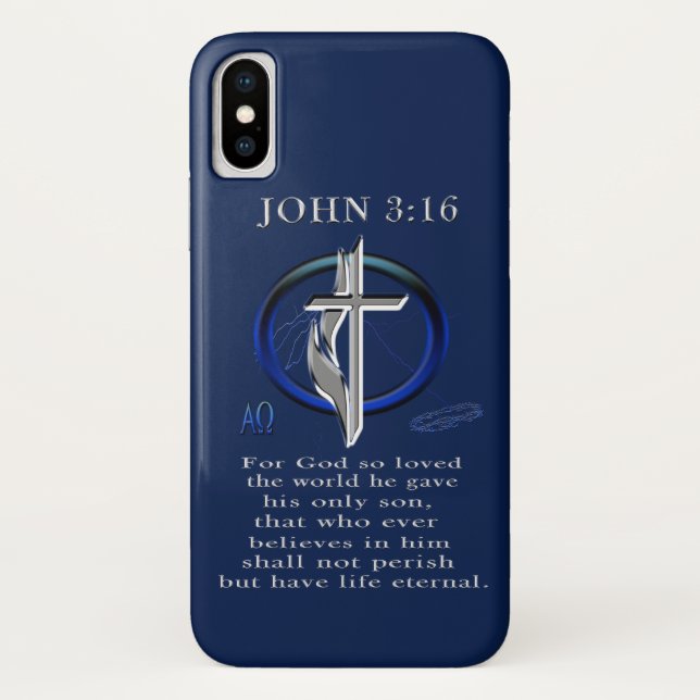 Johannes 3:16 Case-Mate iPhone hülle (Rückseite)