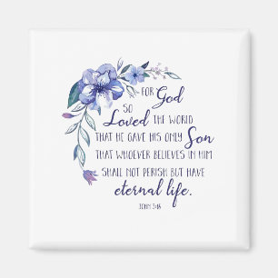 Johannes 3 16 Denn Gott so liebte die Welt Magnet