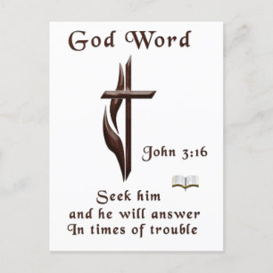 Johannes 3:16 einladungspostkarte