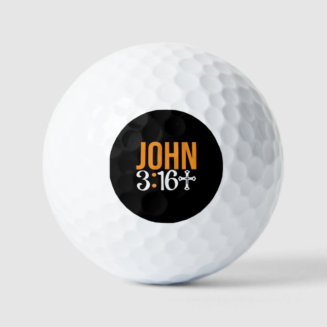 Johannes 3:16 Für Gott, so Liebe, das Verse der We Golfball (Vorderseite)