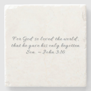 Johannes 3,16, Geschenk Untersetzer