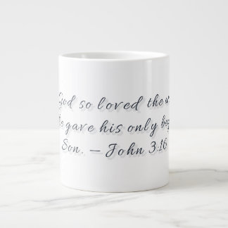 Johannes 3,16, Geschenktasse Jumbo-Tasse