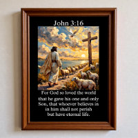 Johannes 3,16 Guter Hirte Kreuz Heiliger Geist Tau