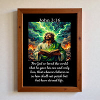 Johannes 3:16 Jesus Heilige Bibel Apokalypse Blitz