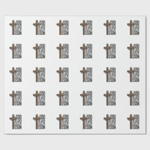Johannes 3_16 Kreuz Vintage Gravur Christliches De Geschenkpapier