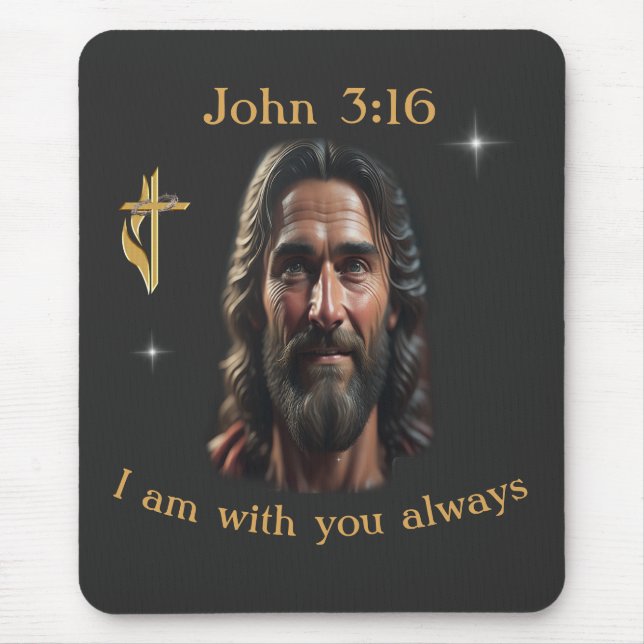 Johannes 3:16 mousepad (Vorne)