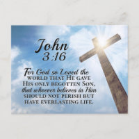Johannes 3:16 So liebte Gott das Weltholzkreuz