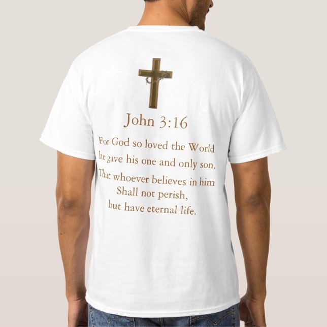 Johannes 3:16 T-Shirt (Rückseite)