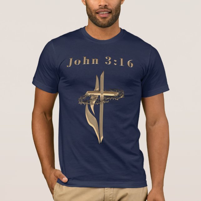Johannes 3:16 T-Shirt (Vorderseite)