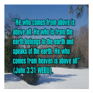 Johannes 3:31 WEBU Poster
